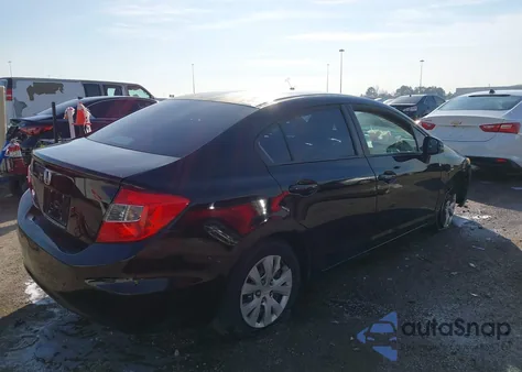 2012 Honda Civic Lx из США, поврежденный, VIN 2HGFB2F51CH571520